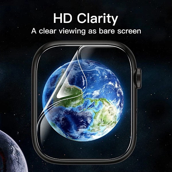 Skärmskyddsfilm för Apple Watch 10 9 8 7 6 SE 5 4 Skyddande mjuk film för iWatch 46MM 45MM 41MM 40MM 44MM (Ej Glas) Series 10 46MM 3 Pcs