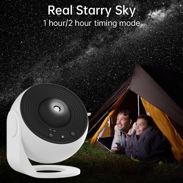 Nattljus Galaxy Projektor Stjärnhimmel Projektor 360° Rotera Planetarium Lampa För Barn Sovrum Alla hjärtans dag Present Bröllop Deco 12  in 1 Projector USB Plug