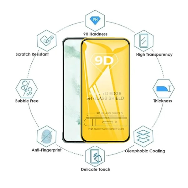 1-3st 9D Full Cover Skärmskydd För Samsung S25 Ultra A56 A55 S24 S23 S22 S21 S20 FE A54 A36 A36 A15 A16 Härdat Glas For S20 FE 4G 5G 3PCS