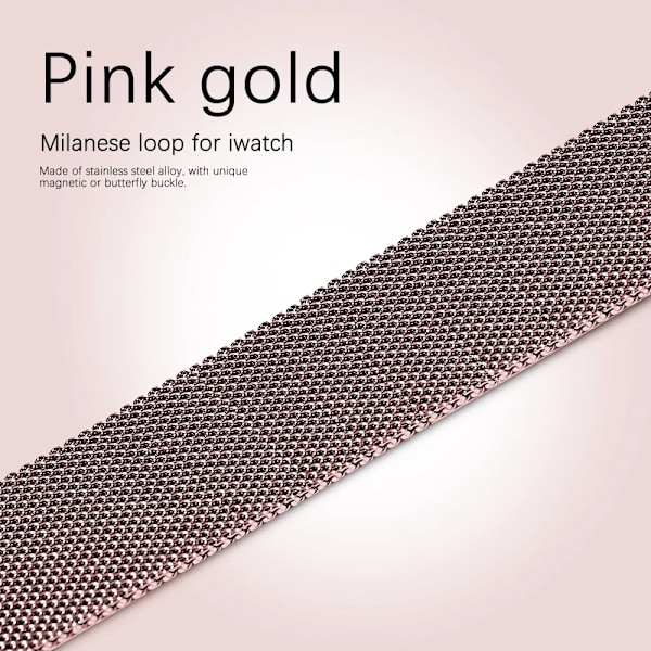 Milanese Loop för Apple Watch armband 44mm 40mm 45mm 41mm 42-38-44mm rem ultra 2 49mm metallarmband iwatch series 9 8 7 6 SE 5 4 3 Sliver 1 41mm-40mm-38mm