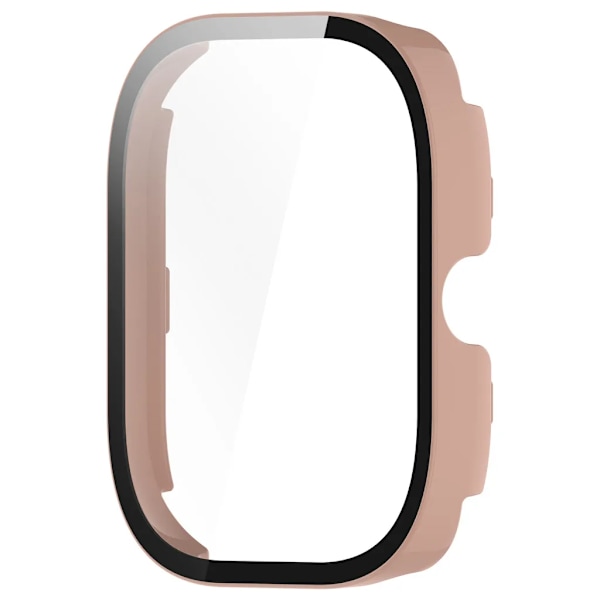 Hårt PC-skal + Härdat glas för Redmi Watch 5 Smartwatch Skärmskydd Glas Skal Tillbehör Deep Pink Redmi Watch 5