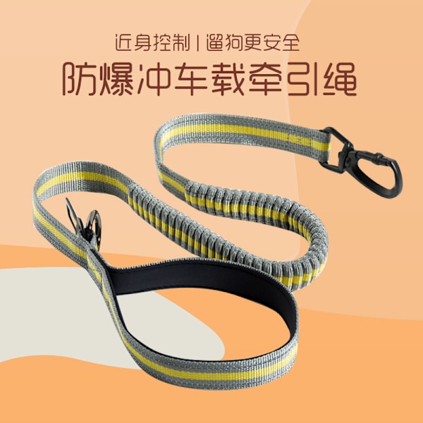 Höggrads Katt Bröstrem Nylon Medium Och Stor Hund Bröst Krage Explosion-Proof Hand Hållning Rep Elastisk Hund Ro Leash Hand Hållning Rep Bröstremen M Code Chest Strap Yellow (Qs-076)