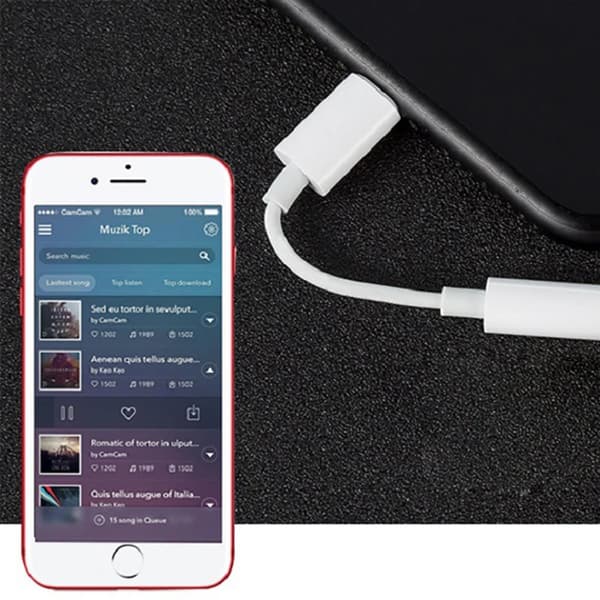 Regn till 3 5 mm Jack Adapter Médiateur telefoner Converter, iPhone 14 13 12 11 Pro Max X Xs Max Poly 7 8 Plus Audio m.com x Cave WHITE