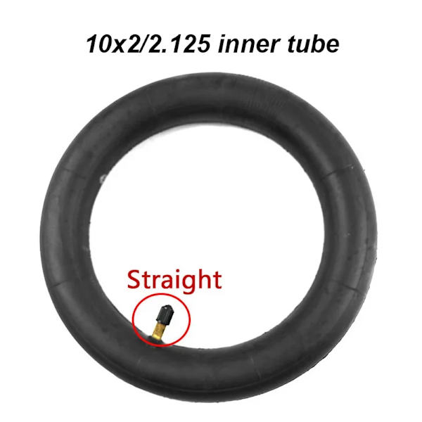 10x2/2,125 10x2,50 innerslang för 10x2 255x80 10x3,0 80/65-6 däck 10 tums elskoter Balanscykeldäck 10x2 2.125 Straight
