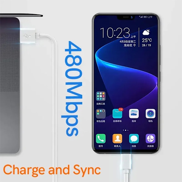 USB A till Micro-kabel 3A Snabbladdningskabel Mobiltelefonlinje USB-adapterkabel för Samsung Xiaomi Andriod PS4 Speldata 3Pcs 3m