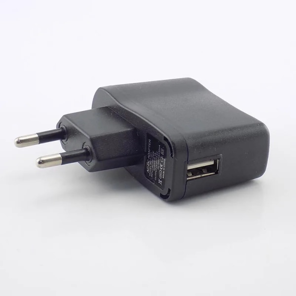 Adaptateur d'alimentation mikroport USB, 5V, 0,5 A, alimentation pour bande, lampe LED, ladda AC à DC, 100V, 240V, 500mA DC, laddare EU Plug