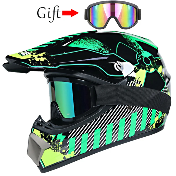 Motorcykelhjälm barn terränghjälm cykel downhill AM DH crosshjälm capacete motocross casco 5 S