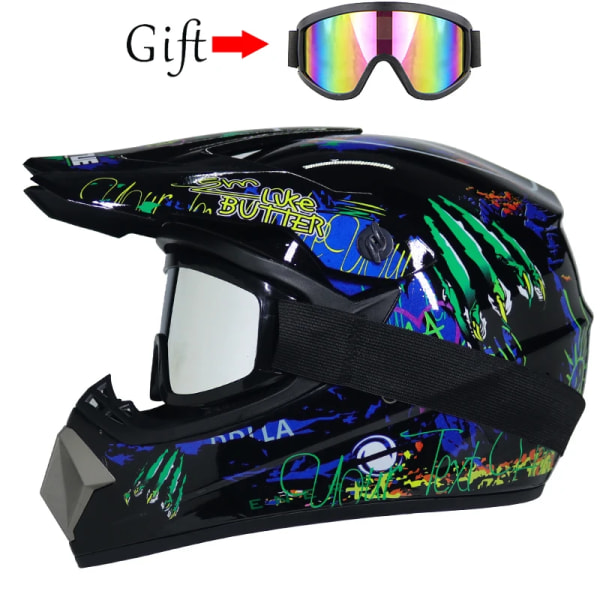 Motorcykelhjälm barn terränghjälm cykel downhill AM DH crosshjälm capacete motocross casco 4 L