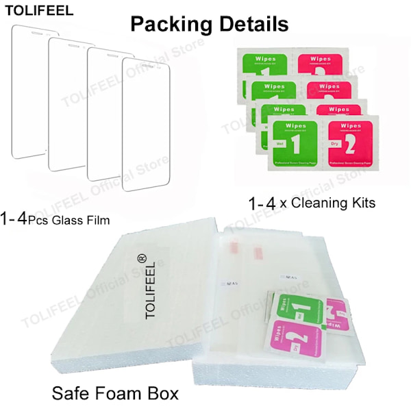 Härdat Glas För iphone 16E SE 4 SE4 2025 Skärmskyddsfilm HD Kristall 9H Skyddande Transparent Telefonglas For iphone 16E SE 4 2 Pcs