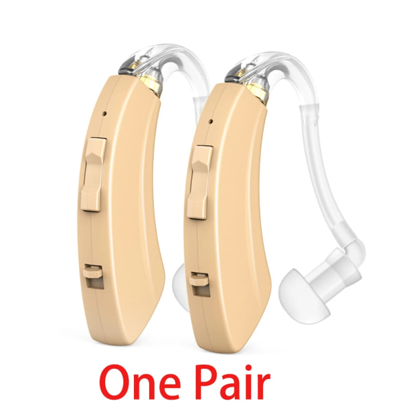 Uppladdningsbara hörapparater Digital hörapparat för dövhet Äldre Intelligent brusreducering Öronhjälp Ljudförstärkare 2 pcs