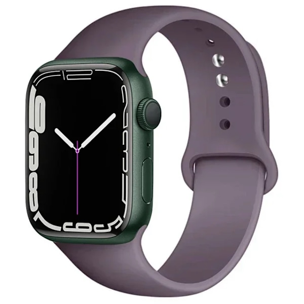 Silikonarmband för Apple Watch-remmar 49mm 40mm 44 mm 45mm 46mm 42mm 41mm 38mm sportarmband iWatch serie 10 9 8 3 SE ultra 2 58 brick blue 38 40 41 S10-42mm SM