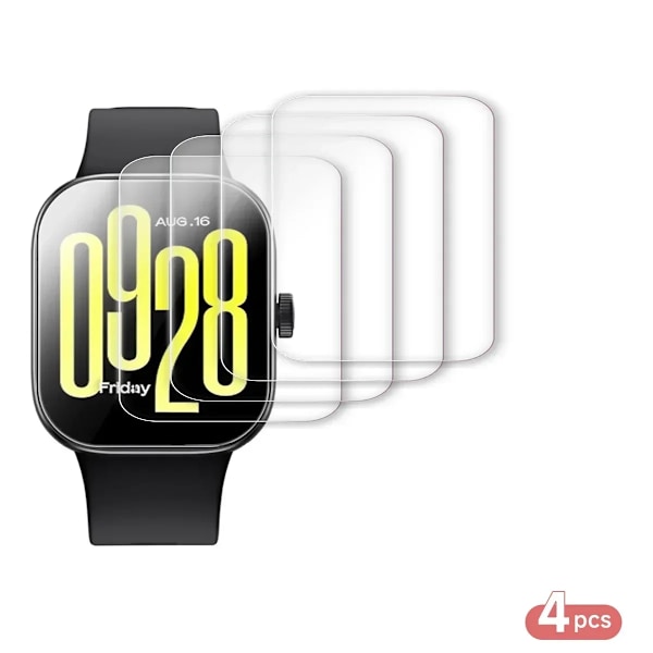 1-5 st Hydrogelfilm för Xiaomi Redmi Watch 5 Smartwatch Tillbehör Böjd Mjukt Skärmskydd Watch 5 Ej Glas 4PCS For Redmi Watch 5