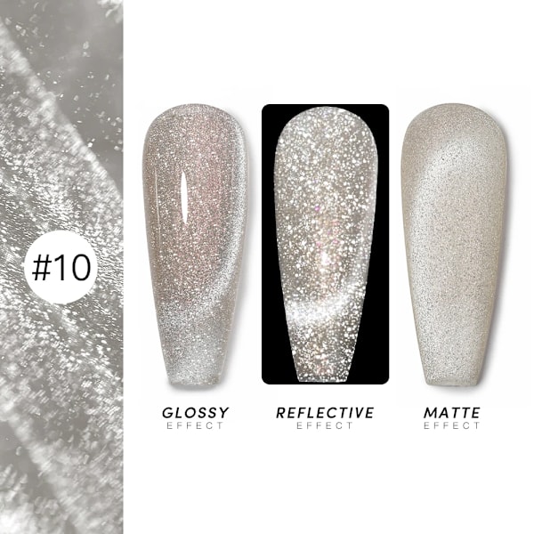 AS 15ml Magnetisk Katt Gel Nagellack Cat Eye Glitter Effekt Semi Permanent 36 Färger Soak Off UV Gel Lack Manikyr Nagelkonst YRM 10