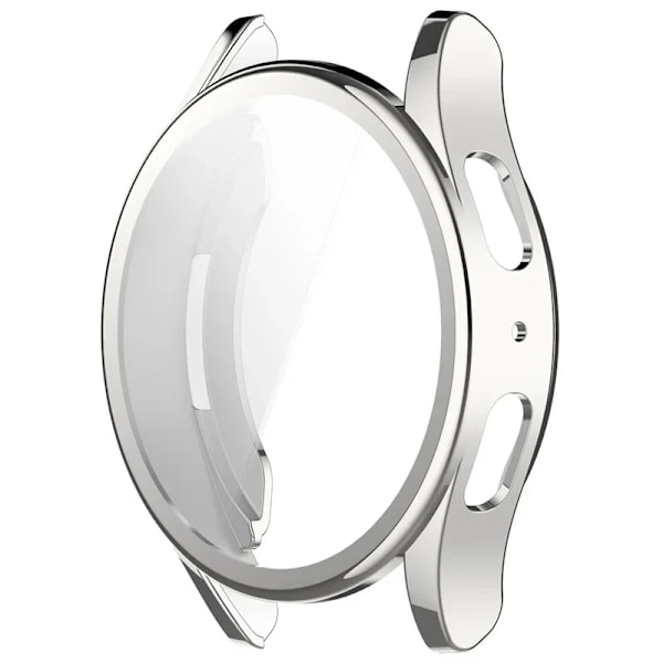 Silikon TPU Fodral Glas För Samsung Galaxy Watch 7 40mm 44mm Fulltäckande Skärmskydd Skal för Watch6 5 4 44mm 40mm Silver Galaxy Watch 6 40MM