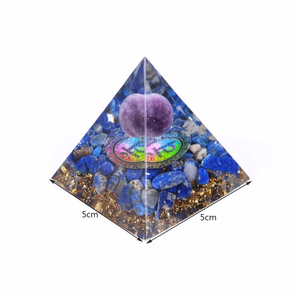 Naturlig energi Healing Stone Kristall Orgonit Energipyramid Skulptur Symboliser Lucky Samla Hemmakontor Dekor Dekorationer Gåvor K