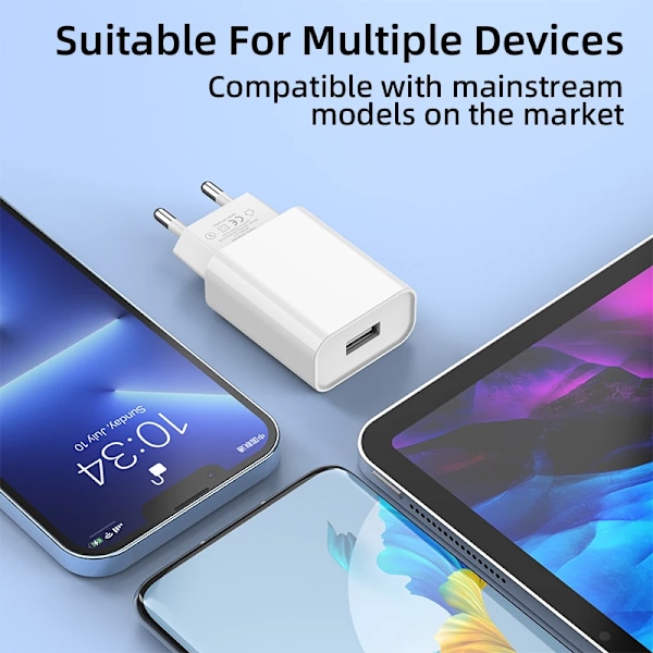 USB-laddare 20W Snabbladdare för Xiaomi 11 13 14 Samsung Huawei Reseladdare Adapter för iPhone Snabbladdare EU Blue