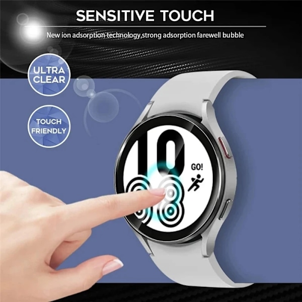 För Samsung Galaxy Watch 4 40MM 44MM Härdat Glas Skärmskydd för Samsung Galaxy Watch 4 Classic 42MM 46MM Glasfilm 5pcs Glass Galaxy Watch 4 40mm