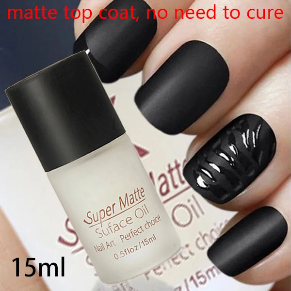12ml Soak Off Top Base Coat UV Gel Polish Glans Matt No Wipe Lack Nagelkonstverktyg Manikyr Vernis Semi Permanent Hybrid Combo