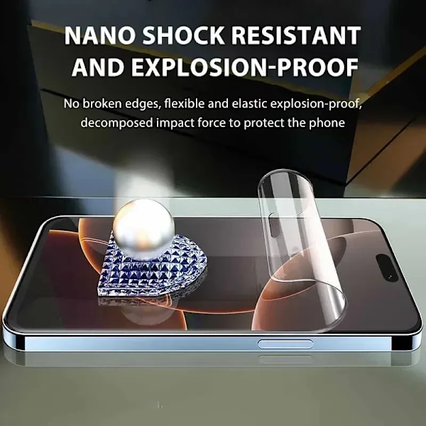 5 st Hydrogel Film för IPhone 16 14 13 12 11 15 Pro Max Mini 7 8 14 15 16 Plus Skärmskydd för IPhone X XR XS MAX Inte Glas For iPhone 14Pro Max Hydrogel film