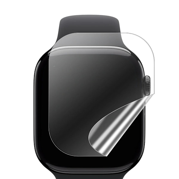 Skärmskyddsfilm för Apple Watch 10 9 8 7 6 SE 5 4 Skyddande mjuk film för iWatch 46MM 45MM 41MM 40MM 44MM (Ej Glas) Series 1 2 3 42MM 3 Pcs