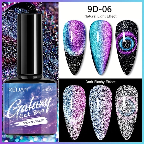 XEIJAYI Rosa Kattöga Gel Nagellack Keramisk Magnetisk Gel UV Semi-permanent Emaljer Lack Nagelmaterial För Professionella Gel GY87-6