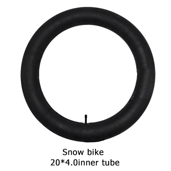 2023 Ny Cykel Inner Tube 20*4 Inch Wided Gummi Reserv Tube För Snöskotrar ATV Svart Däck Cykeldelar Tillbehör Partihandel