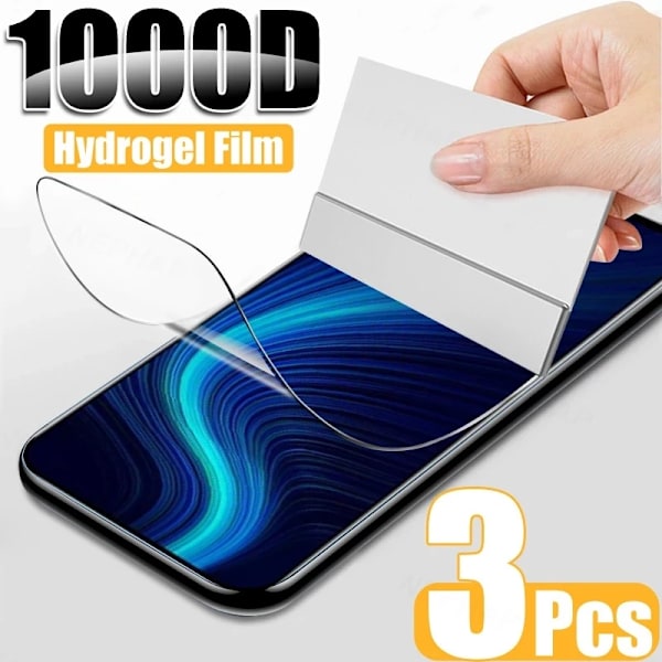 3 st Skyddsfilm För ZTE Nubia Red Magic 8 7 7s 6 6s Pro 6R 5G 5S 3 Mars Skärmskydd Hydrogel Film Telefonskydd Ej Glas for Red Magic 6S Pro Hydrogel film