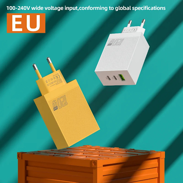 Xiaomi Snabbladdare 120W ny Quick Charge 3.0 USB PD 2-i-1 För iPhone Huawei Samsung Xiaomi Generisk EU US Snabbladdning Fast Charge Cable