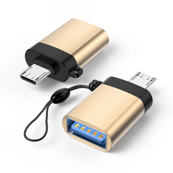 Adaptateur micro USB 3.0 OTG för Samsung, tablette, telefon Android, anslutning för Xiaomi Redmi, Huawei, convertisseur Gold