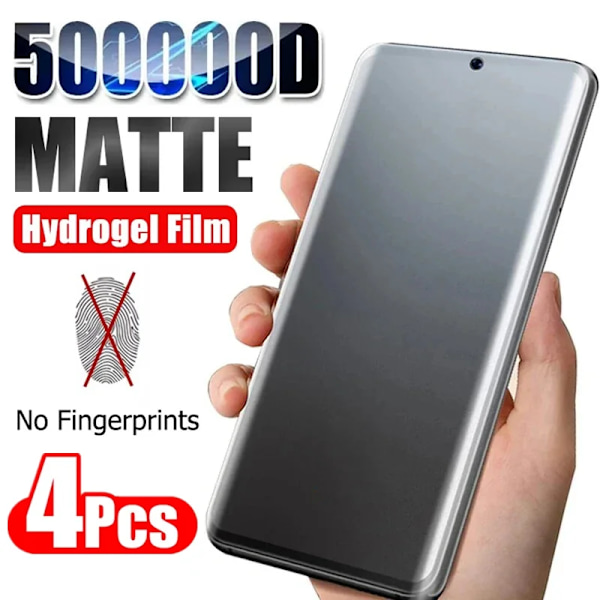 4st Matt Hydrogel Film För Samsung S24 S21 S22 S23 Ultra S20 FE Skärmskydd För Galaxy Note 20 Ultra S8 S9 S10 Plus S10E For Samsung Note 10 4Pcs Matte Hydrogel