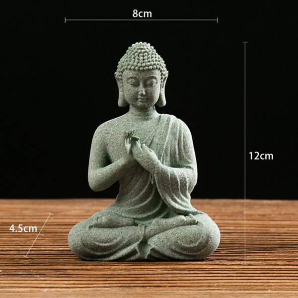 Trädgårdsdekoration Utomhus Trädgårdsprydnad Sittande Buddha Harts Stenprydnad Utomhus Inomhus Staty Trädgårdsbyggnader Dekor B