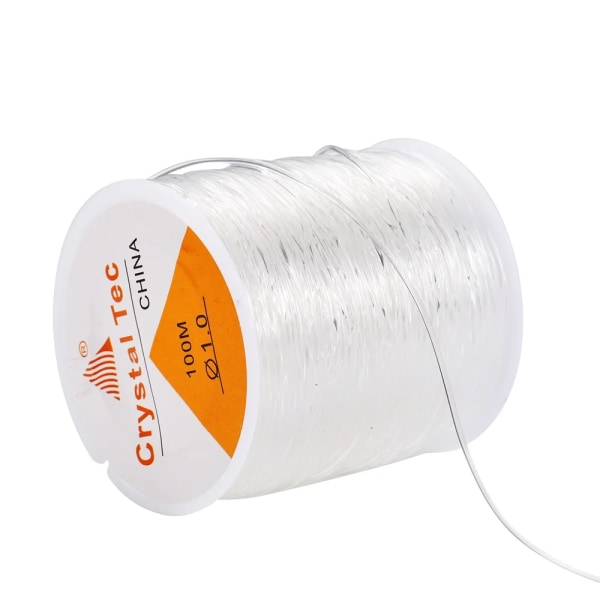 0,5-1,0 mm Elastisk sladd Beading Tråd Stretch String Fiber Crafting Line För smyckestillverkning DIY Seed Beads Pony Beads Armband 0.8mm-100M