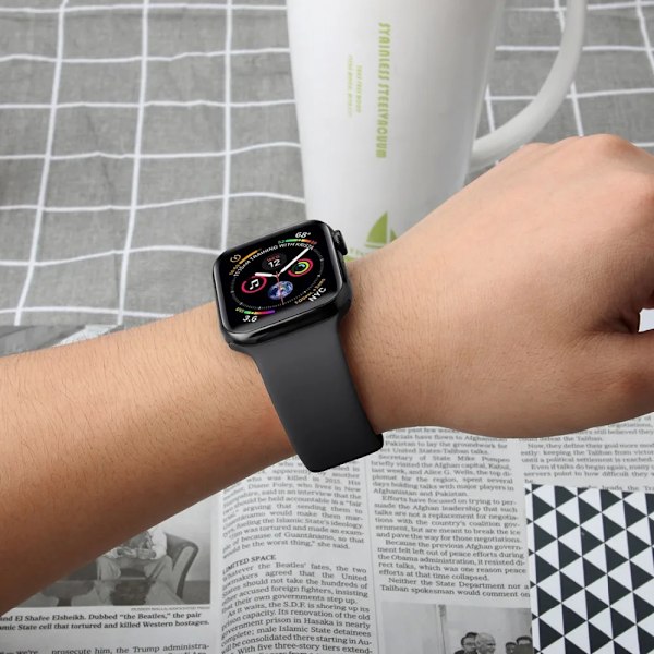 Silikonarmband för Apple Watch-armband 40 mm 49mm 44 mm 45mm 46mm 42mm 41mm 38mm sportarmband iWatch serie 10 9 8 3 SE ultra 2 Wine red 42 44 45 mm M-L