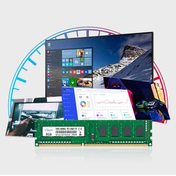 DDR3 DDR4 4GB 8GB 16GB Stationärt Dator Minne Ram PC4 1.2V 2133 2400 2666 3200Mhz PC3 1.5V 8500 10600 12800 Non-ECC DIMM Minnen Ram DDR4 1X4GB 2666Mhz