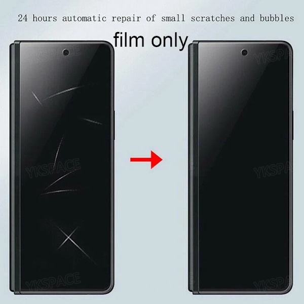 Anti-Spion Tittskydd Hydrogel Film För Samsung Galaxy Z Fold 2 3 4 5 6 SE W23 W24 W25 Mjukt Yttre Inre Skärmskydd Only Inner Film For Galaxy Z Fold 6