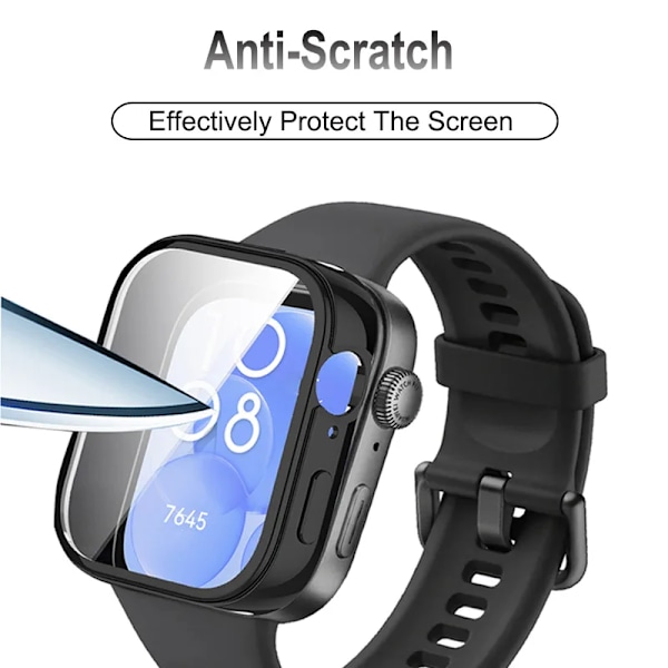 TPU-skal för Huawei Watch Fit 3, fulltäckande skal, skärmskydd för Huawei Fit3, mjukt stötfångarskydd, tillbehör Transparent For Huawei Fit 3