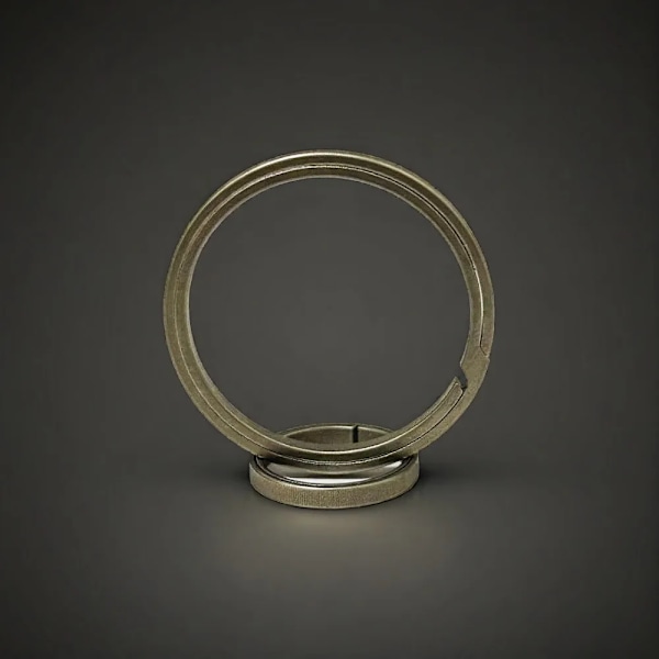 Sidochöppande Titannyckelringar för Nyckelkarbiner Snabbkoppling EDC Splitringar för Nyckelringar Titanlänkar Tillbehör TI 16mm