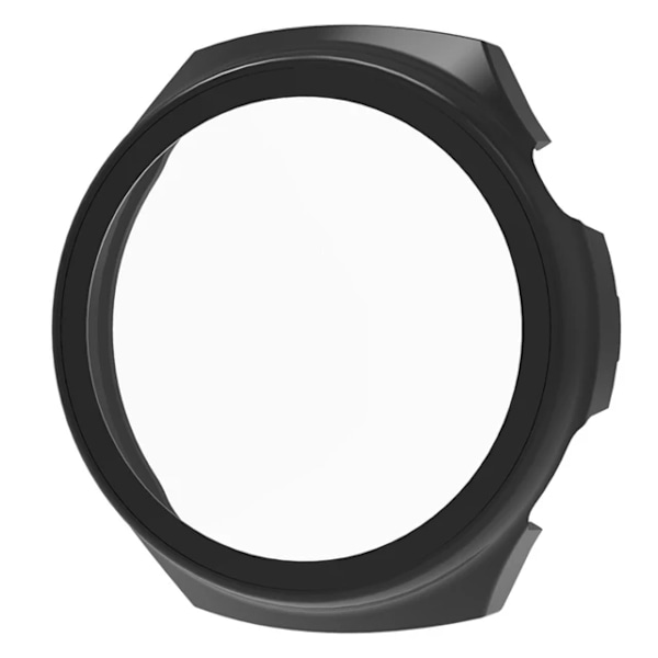 PC Fodral+9D Glas För Huawei Watch 4 Pro Fulltäckande Skärmskydd Hårt Skal För Huawei Watch 4Pro klocka 4 Fodral Tillbehör Black For Huawei Watch 4