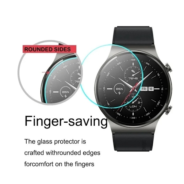 Härdat glas för Huawei Watch GT 2 3 GT2 GT3 Pro 46mm GT Runner Smartwatch Skärmskydd Explosionssäker Film Tillbehör 3PCS For GT 2 Pro
