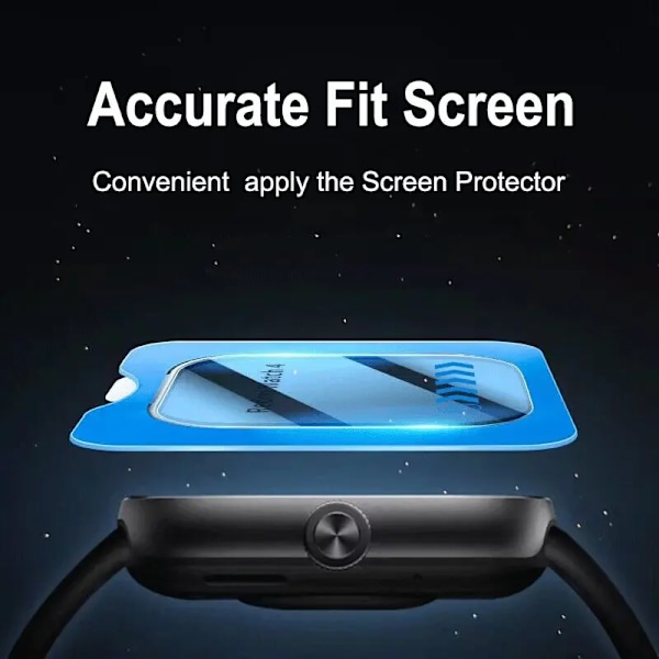 Härdat Glas Film För Xiaomi Redmi Watch 4 Snabb Installation Skärmskydd Anti-Repor Fulltäckande Film Redmi 4 Tillbehör 2 Pcs For Redmi Watch 4