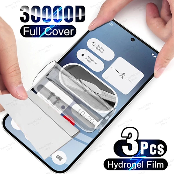 3 st Hydrogel Film för Nothing Phone 3a Pro 2A 2 1 Skärmskydd för Nothing CMF Phone 1 Skyddsfilm Anti-Repskydd For CMF Phone 1 3 Pieces