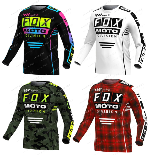 BAT FOX MTB-tröja mountainbike för herrar Camiseta Motocross T-shirt Quick-Dry Downhill Bike Jersey Maillot Ciclismo Hombre A-L557 XXL