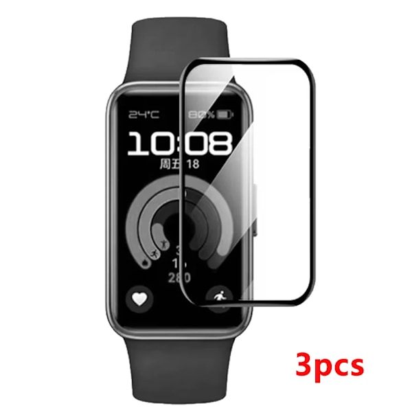 9D Böjd Skyddsfilm För Huawei Band 9 8 7 6 Smartwatch Skärmskyddsfilmer För Huawei Band 7 8 9 Anti-repa Mjuk Film 3PC For Huawei band 8