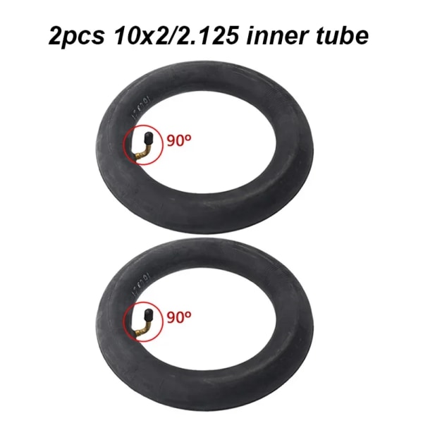 10x2/2,125 10x2,50 innerslang för 10x2 255x80 10x3,0 80/65-6 däck 10 tums elskoter Balanscykeldäck 2pcs 10x2 2.125 90D
