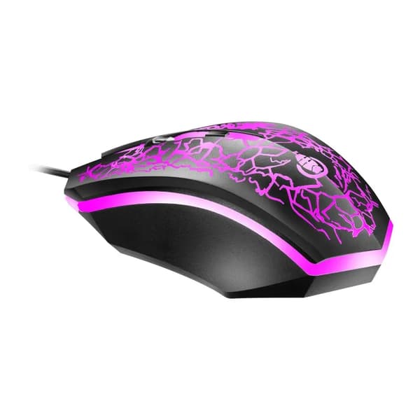 D620 Ergonomisk trådad spelmus USB datormusbelysning Mause Gamer Mouse 4-knapps LED tysta möss för PC Laptop Black