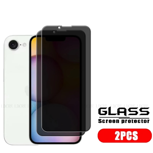 4 st Skärmskydd i Glas för iPhone 16e, HD 9H Lim Anti-Spion Integritet Härdat Glas iPhone 16e 2 Front Glass For iPhone 16e