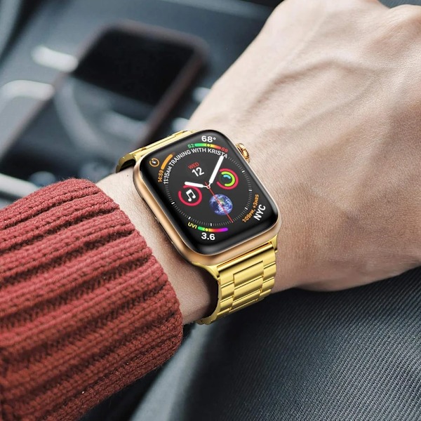 Armband för Apple Watch Band 44mm 40mm 45mm 41mm Ultra 2 49mm 42mm 44 45 mm Klockarmband Stålarmband iwatch Series 7 8 9 se 4 5 6 Rose Gold 42mm44mm45mm49mm