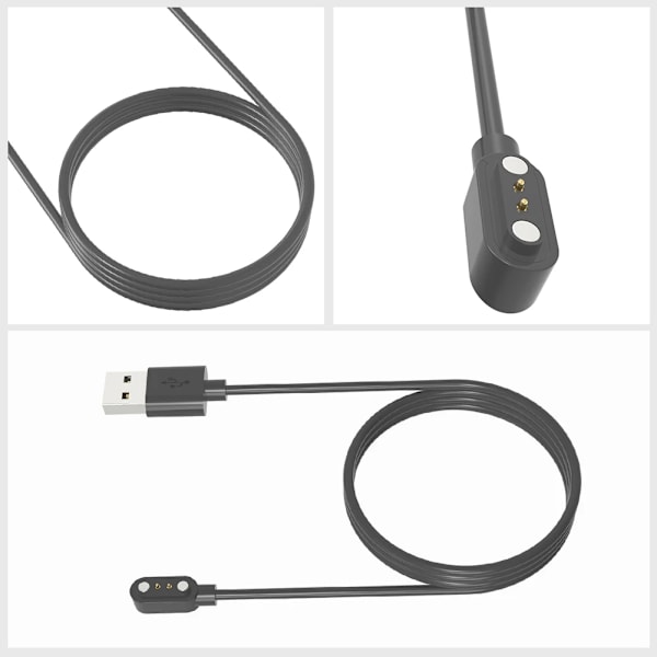 60/100 CM USB Magnetisk Laddningskabel 5V/1A Smartwatch Snabbladdningskabel Laddare Adapter Laddningssladd för Haylou RS4 Plus Klocka 100cm