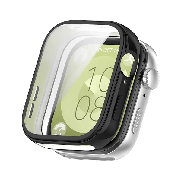 Fullständigt skydd för Huawei Watch Fit 3 SmartWatch TPU Skärmskydd Fodral Skyddsram Stötfångarskal för Huawei Fit3 Tillbehör transparent Huawei Watch Fit 3