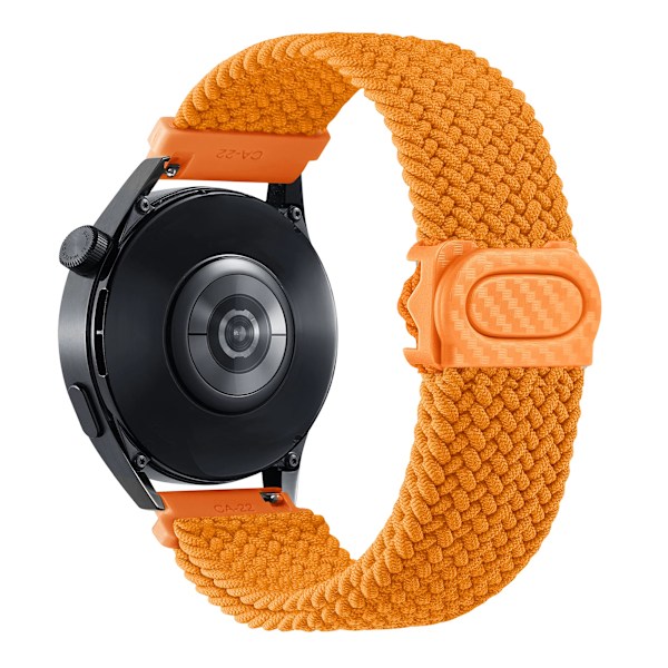 20mm 22mm Klockarmband för Samsung Galaxy Watch 7/6/4/5/Pro/6 Classic/S3/active 2 Band Flätat Armband Huawei GT 23 GT4 GT5 46mm Orange Galaxy watch 5-5 pro